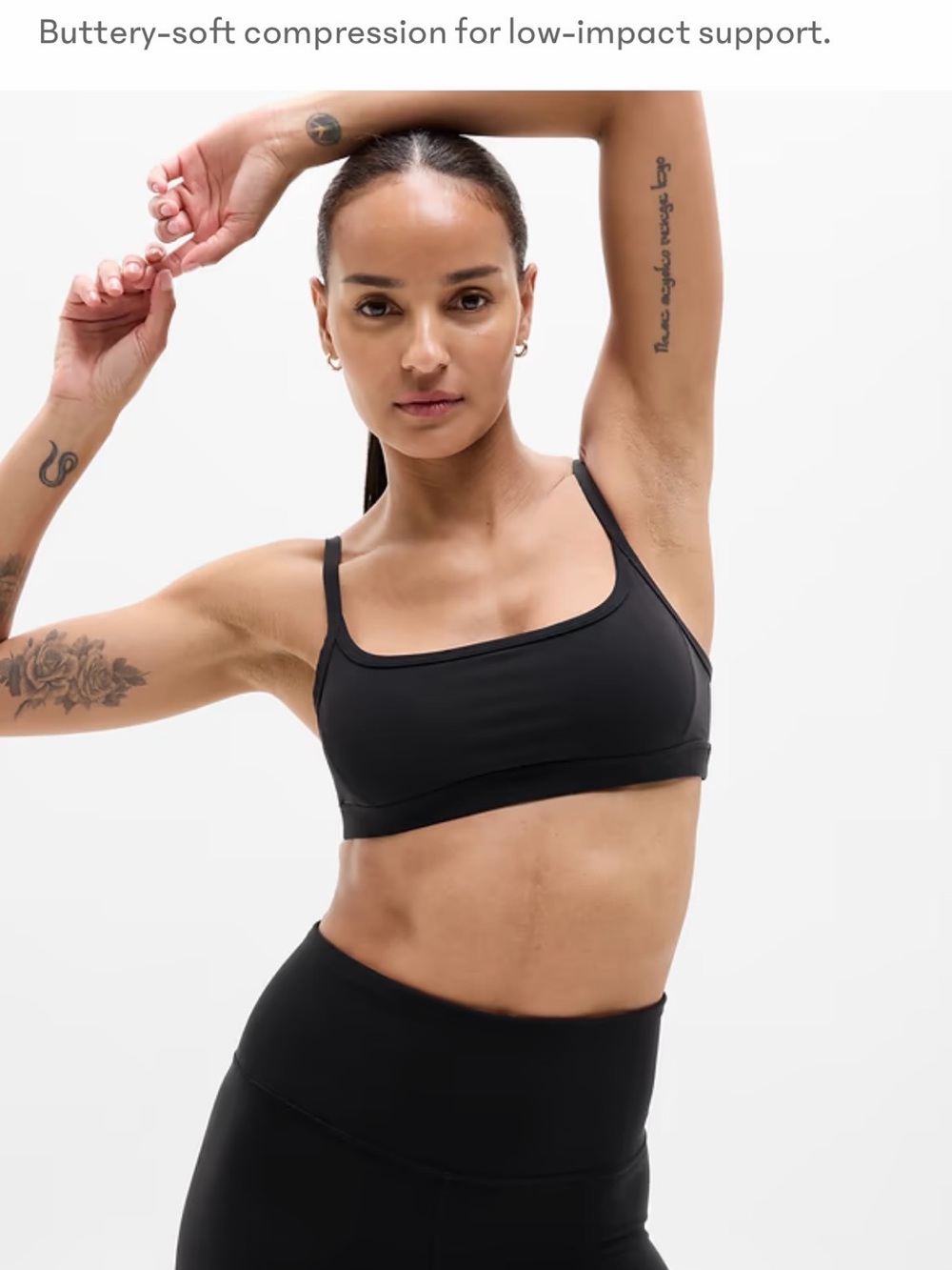 Athleta square neck bra A-C